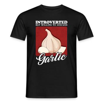 Knoblauch Knoblauchzehe Geschenk - Männer T-Shirt - Schwarz - Vorne - AI Model Male 178 light (178cm)