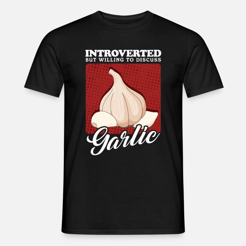 Knoblauch Knoblauchzehe Geschenk - Männer T-Shirt - Schwarz