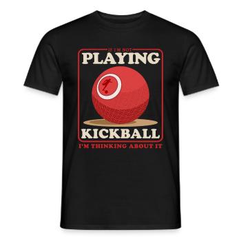 Kickball Kickballer Kickball Cadeau de joueur - T-shirt homme - noir - Devant - AI Model Male 178 light (178cm)