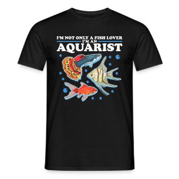 Cadeau d’aquariophile aquariophile d’aquarium - T-shirt homme - noir - Devant - AI Model Male 178 light (178cm)