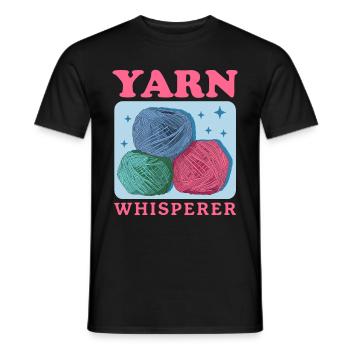 Crochet Crochet fil cadeau - T-shirt homme - noir - Devant - AI Model Male 178 light (178cm)