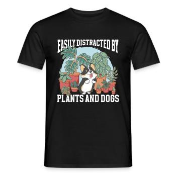 Gartenarbeit, Gärtner, Gartenbau, Pflanzen Hunde - Männer T-Shirt - Schwarz - Vorne - AI Model Male 178 light (178cm)