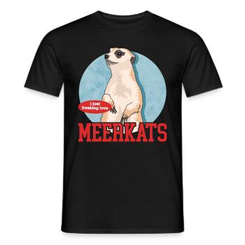 Suricate Drôle Cadeau de Suricate - T-shirt homme - noir - Devant - AI Model Male 178 light (178cm)