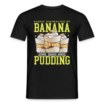 Bananenpudding Bananen Pudding Geschenk - Männer T-Shirt - Schwarz - Vorne - AI Model Male 178 light (178cm)