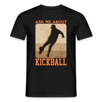 Kickball Kickballer Kickball Cadeau de joueur - T-shirt homme - noir - Devant - AI Model Male 178 light (178cm)