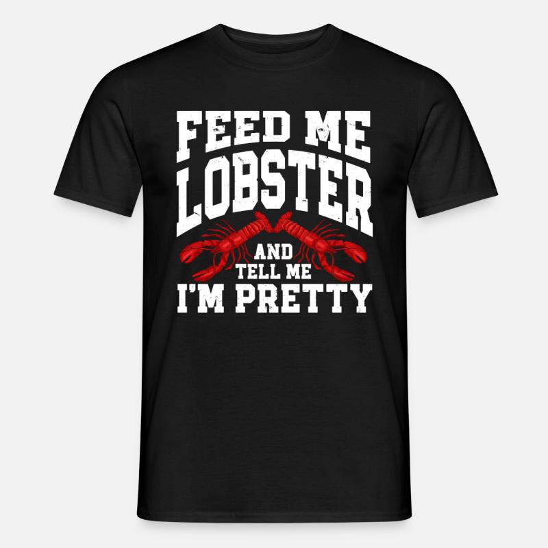 Meeresfrüchte - Männer T-Shirt - Schwarz