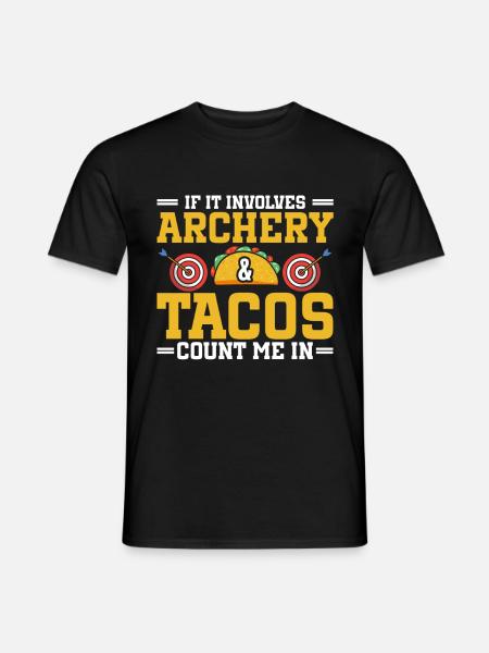 Funny Taco - Men's T-Shirt - black