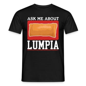 Lumpia Spring Roll Loempia Gift - Men's T-Shirt - black - Front - AI Model Male 178 light (178cm)