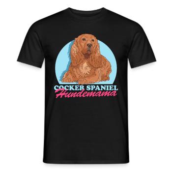 Cocker Spaniel chien maman Cocker Spaniel cadeau - T-shirt homme - noir - Devant - AI Model Male 178 light (178cm)