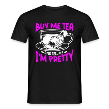 Tea Drinker Tea - Men's T-Shirt - black - Front - AI Model Male 178 light (178cm)
