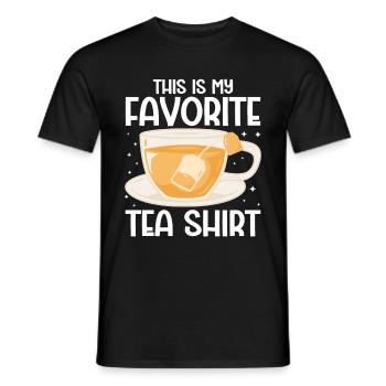 Tea Drinker Tea - Men's T-Shirt - black - Front - AI Model Male 178 light (178cm)