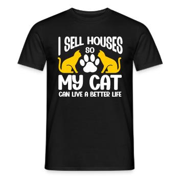 Immobilienmakler Lustiger Makler - Männer T-Shirt - Schwarz - Vorne - AI Model Male 178 light (178cm)