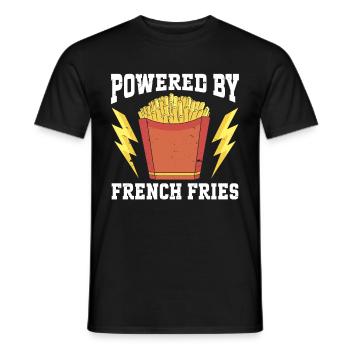 Fast Food Pommes Frites - Männer T-Shirt - Schwarz - Vorne - AI Model Male 178 light (178cm)