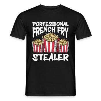 Fast Food Pommes Frites - Männer T-Shirt - Schwarz - Vorne - AI Model Male 178 light (178cm)