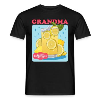 Limonade citron effervescent Stand cadeau - T-shirt homme - noir - Devant - AI Model Male 178 light (178cm)