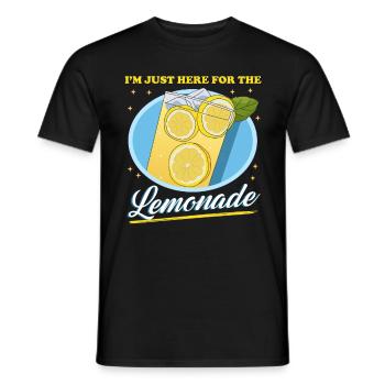 Limonade, limonade au citron, cadeau effervescent - T-shirt homme - noir - Devant - AI Model Male 178 light (178cm)