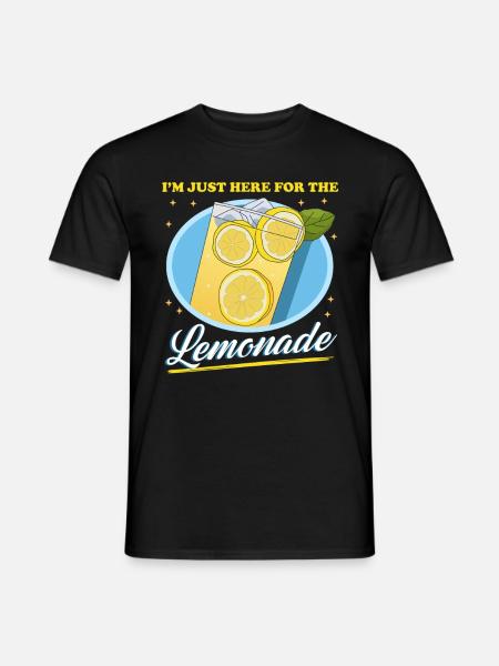 Lemonade, Lemon Lemonade, Effervescent Gift - Men's T-Shirt - black
