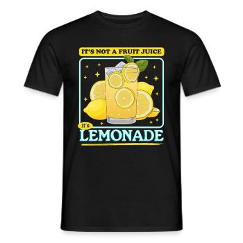 Limonade citron effervescent limonade cadeau - T-shirt homme - noir - Devant - AI Model Male 178 light (178cm)