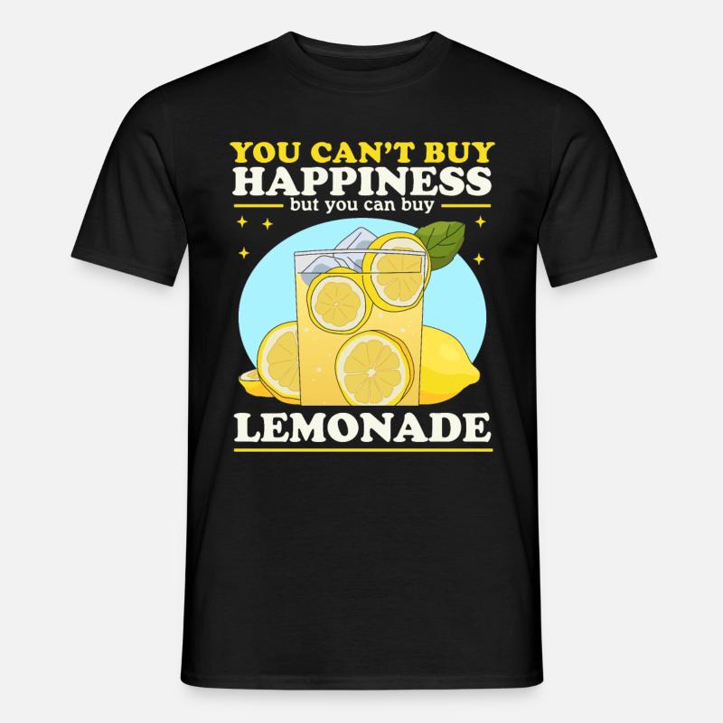 Limonade Brause | Zitronen Limonade Geschenk - Männer T-Shirt - Schwarz