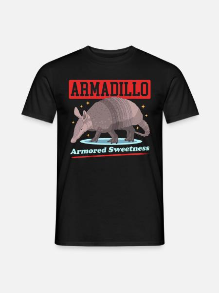Gürteltier Neunbinden-Gürteltiere Geschenk - Männer T-Shirt - Schwarz
