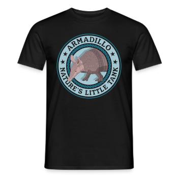 Armadillo Nine-Tie Armadillo Gift - Men's T-Shirt - black - Front - AI Model Male 178 light (178cm)