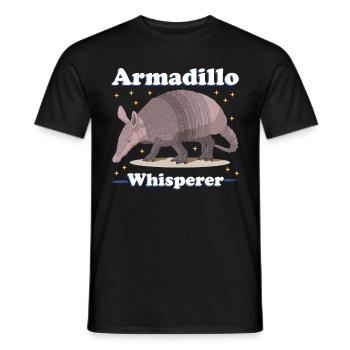 Armadillo Funny Nine-Banded Armadillo Gift - Men's T-Shirt - black - Front - AI Model Male 178 light (178cm)