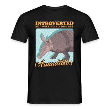 Armadillos Nine-Banded Armadillo Gift - Men's T-Shirt - black - Front - AI Model Male 178 light (178cm)