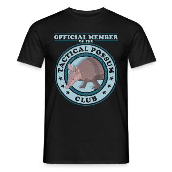 Tatous à neuf bandes de tatou cadeau - T-shirt homme - noir - Devant - AI Model Male 178 light (178cm)