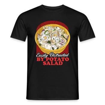 Salade de pommes de terre Härdöpfelsalat Cadeau - T-shirt homme - noir - Devant - AI Model Male 178 light (178cm)