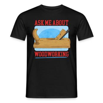 Travail du bois artisanat charpentier charpentier cadeau - T-shirt homme - noir - Devant - AI Model Male 178 light (178cm)