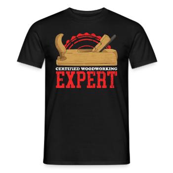 Travail du bois artisanat charpentier charpentier cadeau - T-shirt homme - noir - Devant - AI Model Male 178 light (178cm)