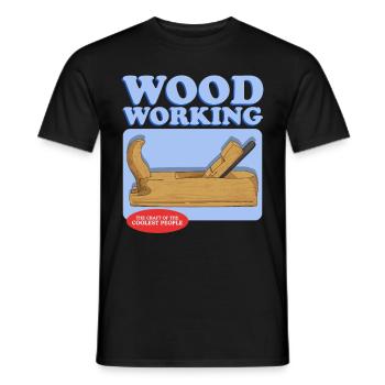 Menuiserie charpentier amélioration de l’habitat amateur cadeau - T-shirt homme - noir - Devant - AI Model Male 178 light (178cm)