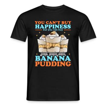 Bananenpudding Bananen Pudding Geschenk - Männer T-Shirt - Schwarz - Vorne - AI Model Male 178 light (178cm)