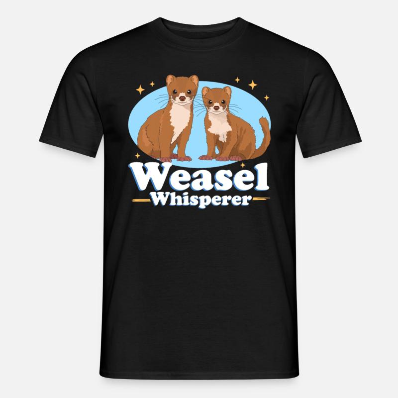 Weasel Mouse Weasel Dwarf Weasel Gift - Men's T-Shirt - black