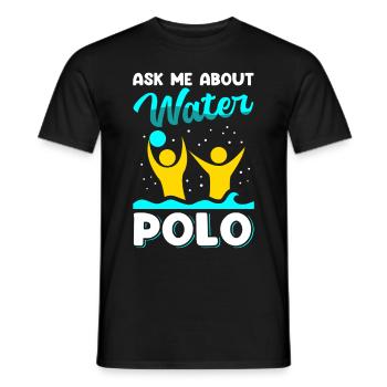 Wasserball Wasserballspieler Geschenk - Männer T-Shirt - Schwarz - Vorne - AI Model Male 178 light (178cm)