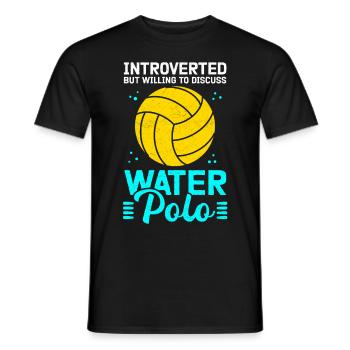 Water Polo Player Water Polo Gift - Men's T-Shirt - black - Front - AI Model Male 178 light (178cm)