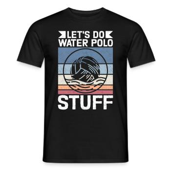 Wasserball lustiges Wasserballspieler Geschenk - Männer T-Shirt - Schwarz - Vorne - AI Model Male 178 light (178cm)