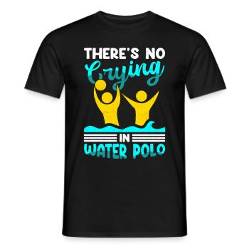 Water polo funny water polo player gift - Men's T-Shirt - black - Front - AI Model Male 178 light (178cm)