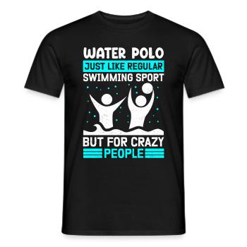 Water Polo Player Funny Water Polo Player Gifts - Men's T-Shirt - black - Front - AI Model Male 178 light (178cm)