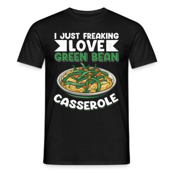 Green Bean Casserole Gift - Men's T-Shirt - black - Front - AI Model Male 178 light (178cm)
