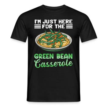 Cadeau de casserole de haricots verts - T-shirt homme - noir - Devant - AI Model Male 178 light (178cm)