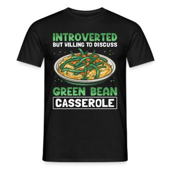 Cadeau de casserole de haricots verts - T-shirt homme - noir - Devant - AI Model Male 178 light (178cm)