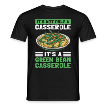 Cadeau de casserole de haricots verts - T-shirt homme - noir - Devant - AI Model Male 178 light (178cm)