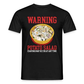 Salade de pommes de terre Salade de pommes de terre cadeau - T-shirt homme - noir - Devant - AI Model Male 178 light (178cm)