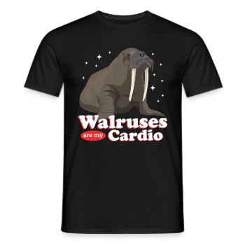 Walrus Walrus Walrus Walrus Gift - Men's T-Shirt - black - Front - AI Model Male 178 light (178cm)