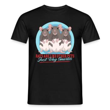 Rats, amant de Rat, propriétaire de Rat, cadeau - T-shirt homme - noir - Devant - AI Model Male 178 light (178cm)