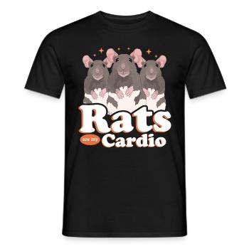 Cadeau de rat propriétaire de rat - T-shirt homme - noir - Devant - AI Model Male 178 light (178cm)