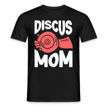 Lanceur de disque Athlétisme Lancer du disque - T-shirt homme - noir - Devant - AI Model Male 178 light (178cm)