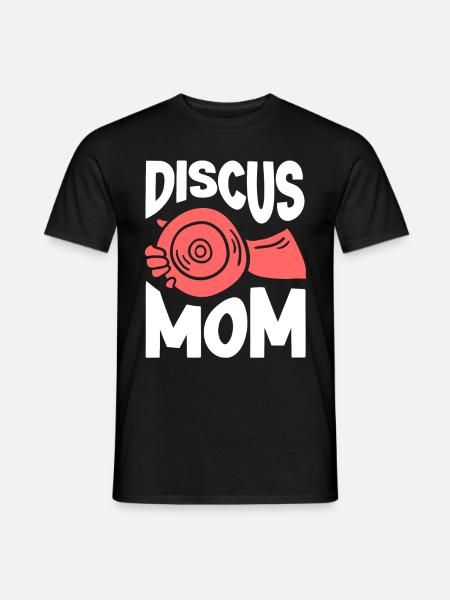 Diskuswerfer Leichtathletik Diskuswerfen - Männer T-Shirt - Schwarz