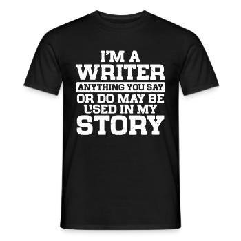 Autor Schriftsteller - Männer T-Shirt - Schwarz - Vorne - AI Model Male 178 light (178cm)
